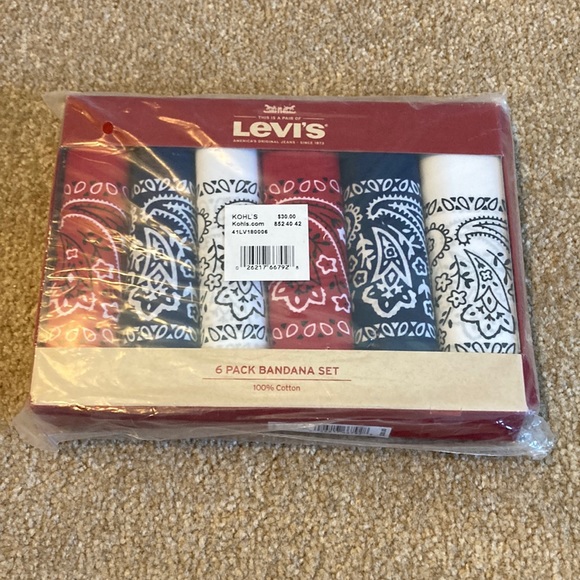 Levi's Other - Brand new Levi’s six pack bandanna set